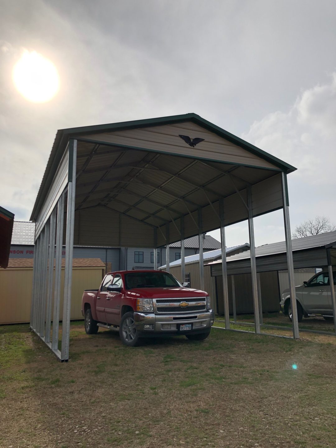 18 X 30 X 14 Vertical Roof RV Cover - FARM + YARD