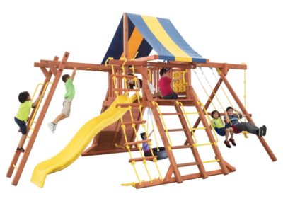 Parrot Island Playcenter with 4×4 Monkey Bars