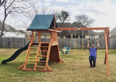 Farm-and-yard-tx-Toucan Playcenter w: BYB Tarp and Yellow Wave Slide-Customer-4