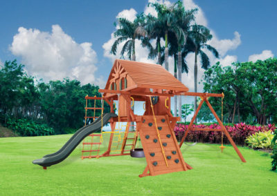 5.8 Jaguar Playcenter Configuration 2 W/ Treehouse Panels and Scoop Slide
