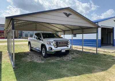 20 X 20 Boxed Eave Style Carport