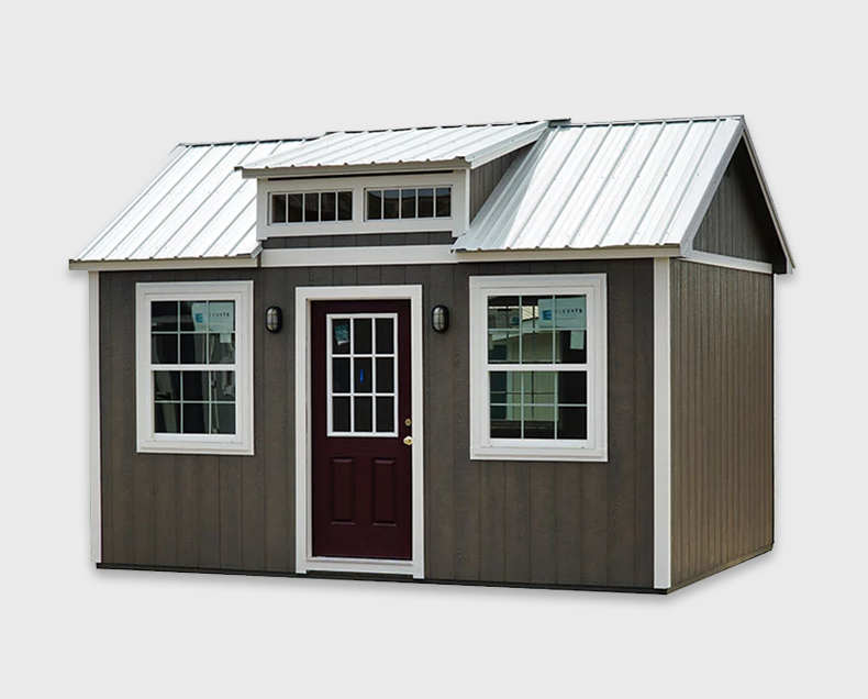 Lelands Painted Chalet Sheds, Tiny Home Shell, Home Office, Home Gym, She Shed, Man Cave