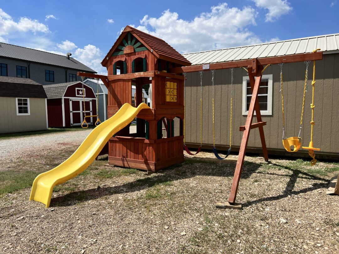Rental Return ~ SAVE $1,182 ~ Parrot Island Fort With Playhouse and Treehouse Panels