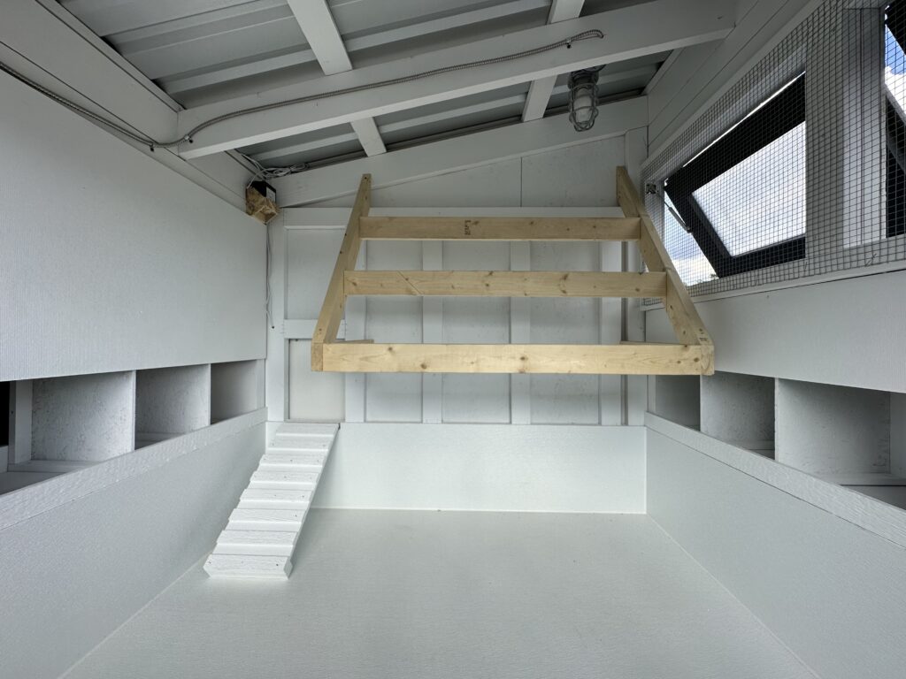 Interior view of the coop 