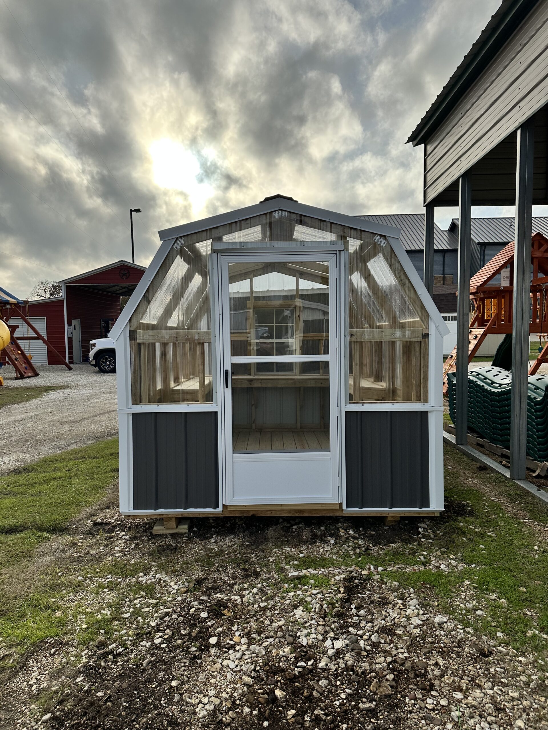 8x10 Gambrel Greenhouse - Farm + Yard Central Texas