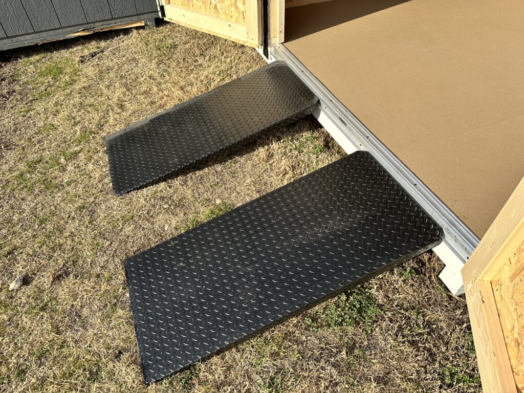 this 10x12 double 24" heavy duty mower ramps  