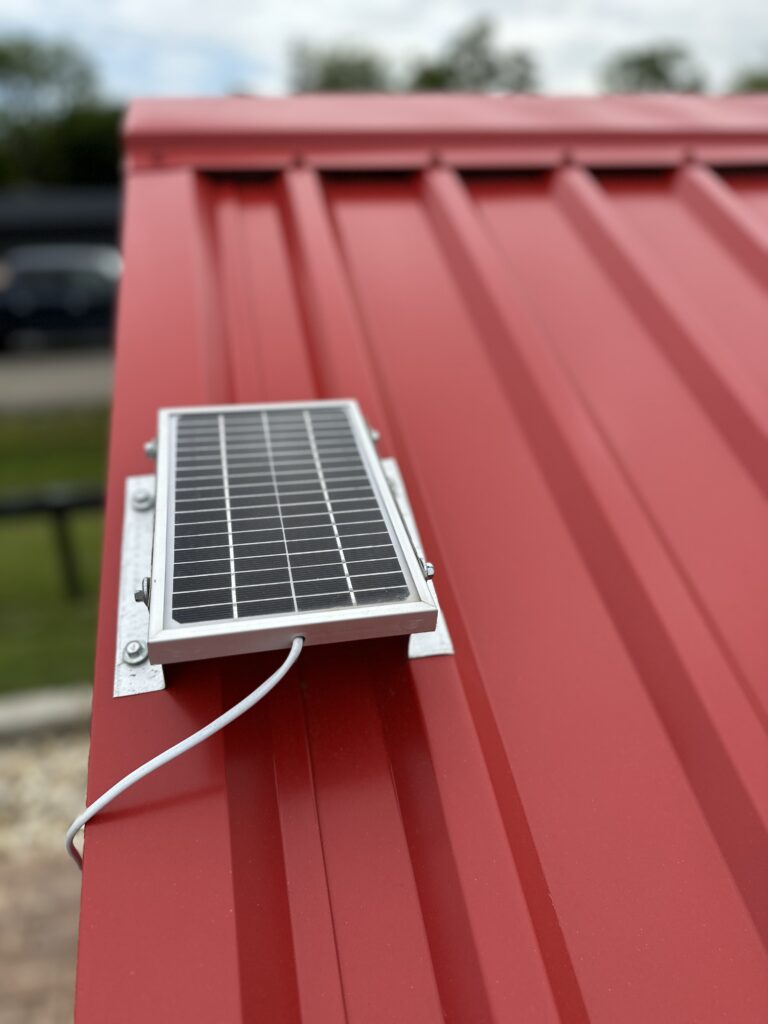 solar panel for the automatic solar chicken door