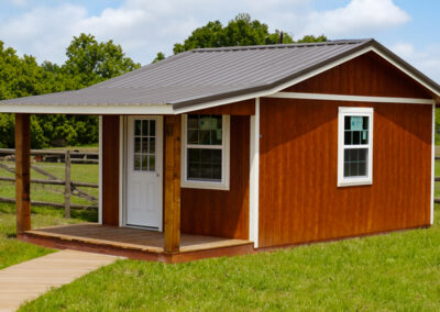 Farm-and-Yard-Central-Texas-Lelands-Painted-Cottage-Shed, home office, tiny home shell, home gym