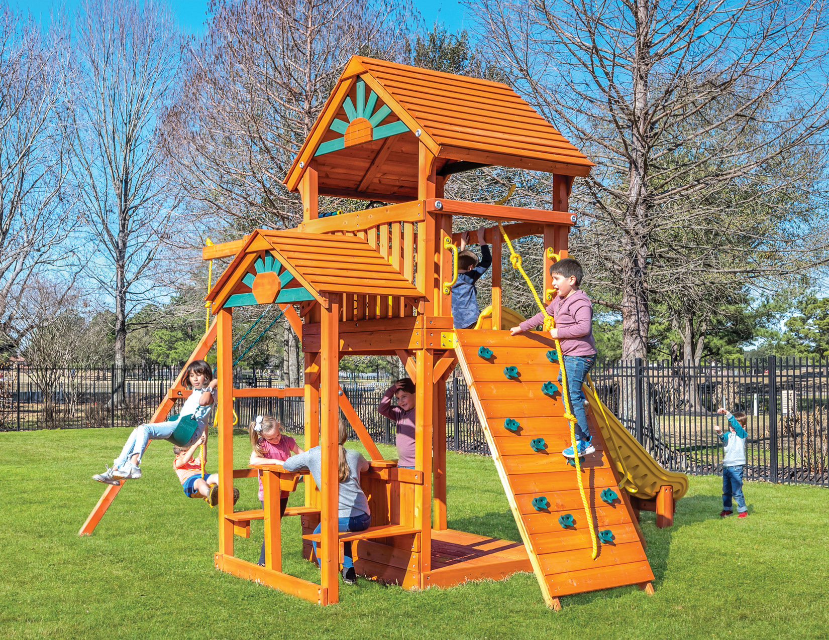 Farm-and-Yard-Central-Texas-Playset-Playground-Backyard-14-ParrotIslandFortXL-SnackBar-2023