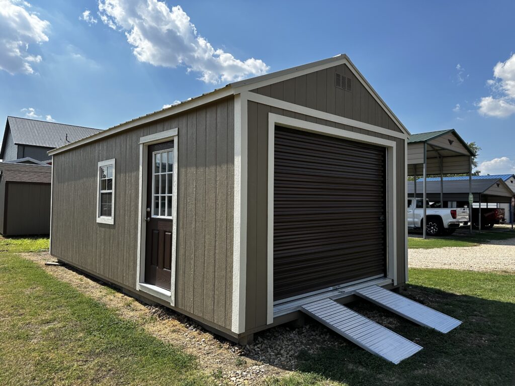 36" 9 lite door painted brown