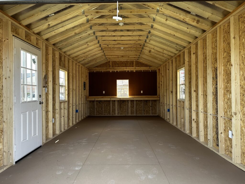 12x24 garage floor built with rot and bug resistant 3/4" LP Prostruct Flooring plywood